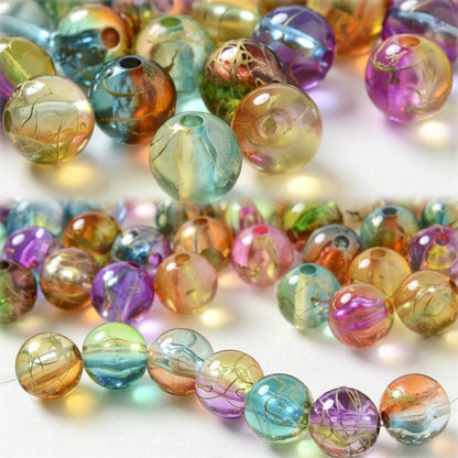 White and Ivory Imitation Pearl Acrylic Spacer Beads Set