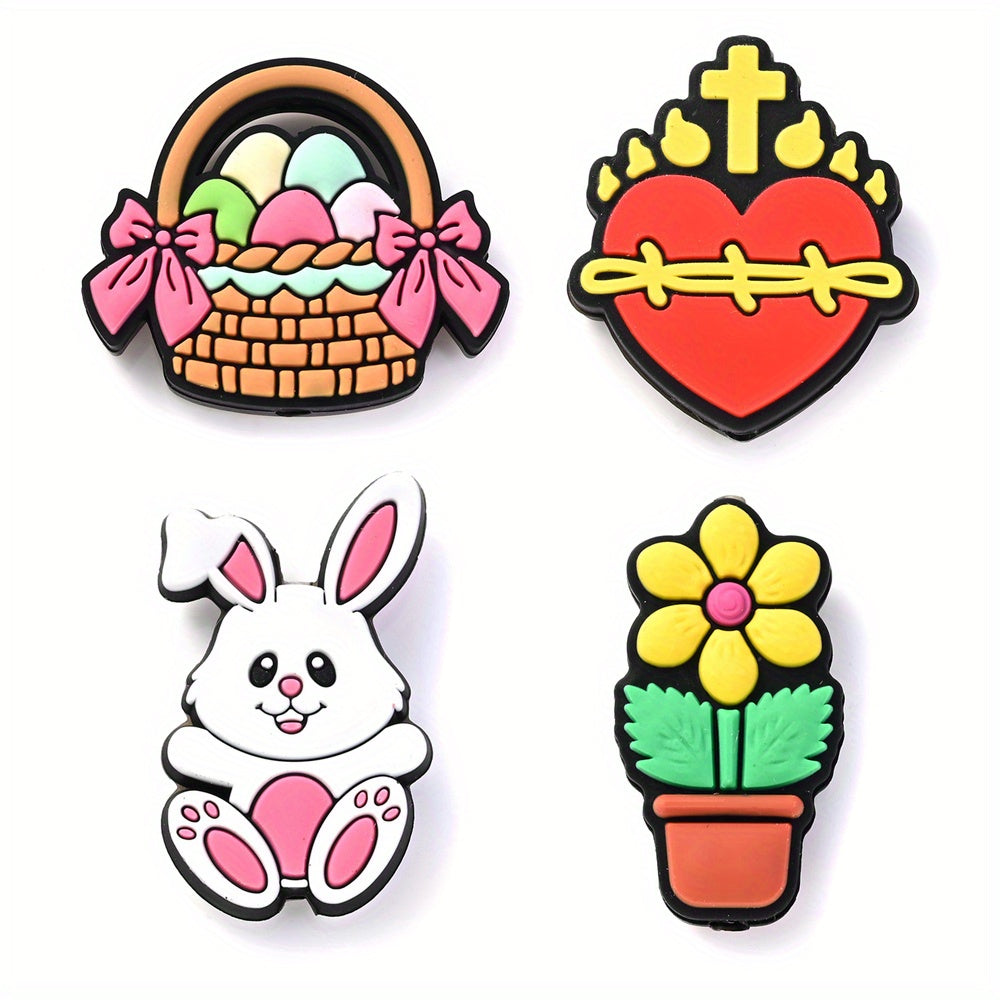 Assorted Rabbit Ear Acrylic Big Hole Spacer Beads