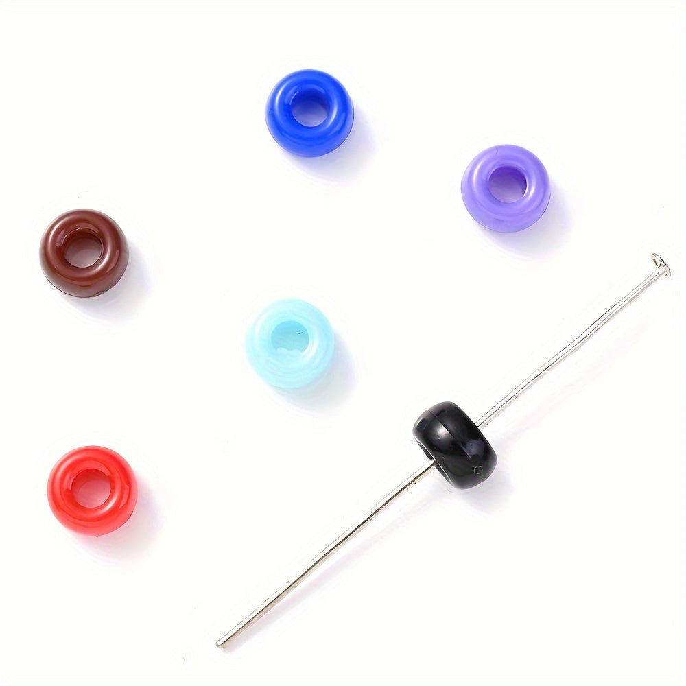 Black and White Plum Blossom Acrylic Spacer Beads