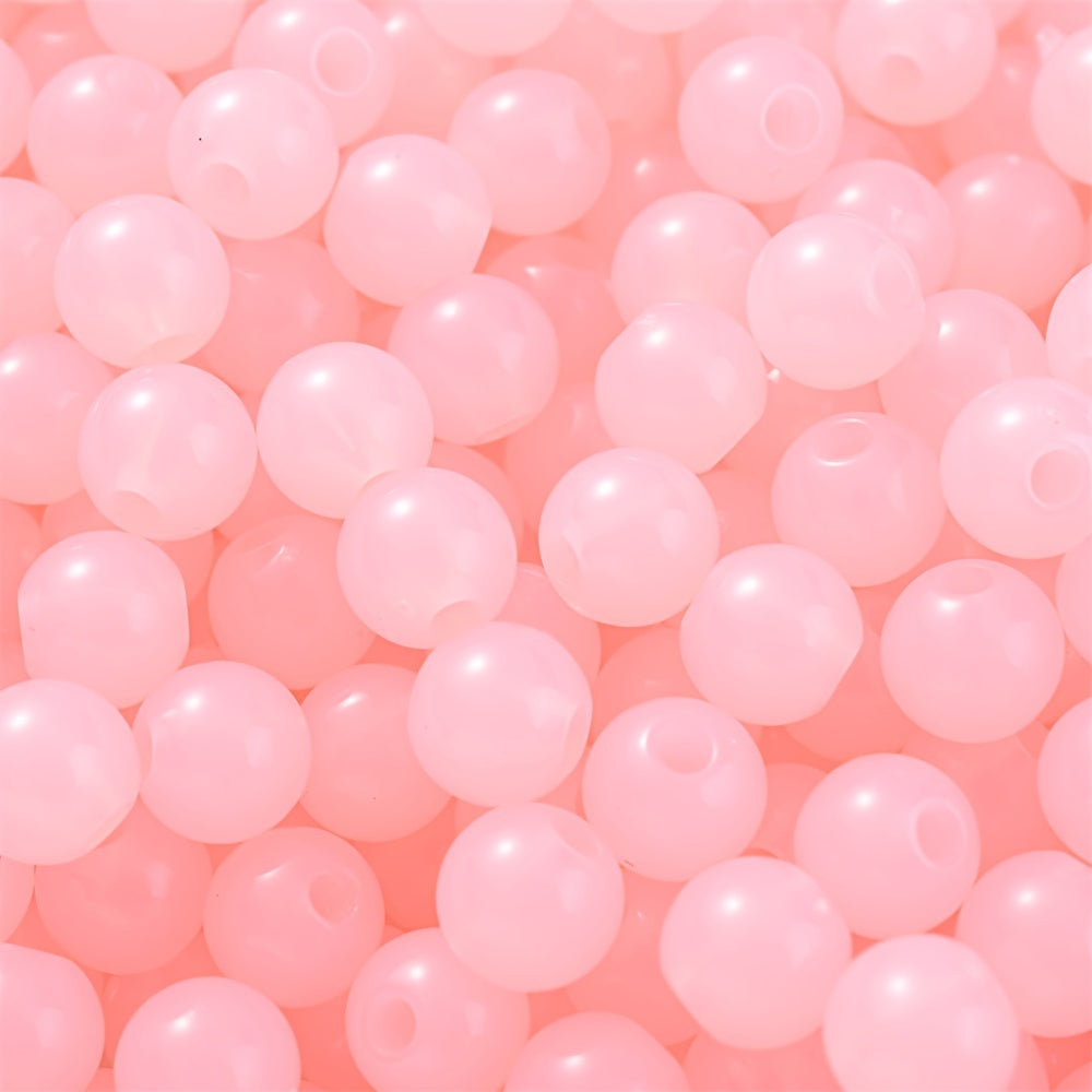 Colorful Mix Style Acrylic Gradient Round Spacer Beads