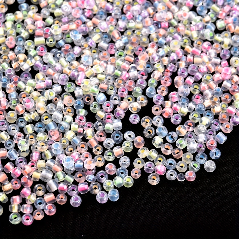 1000pcs 3mm Multicolor Acrylic Rice Beads