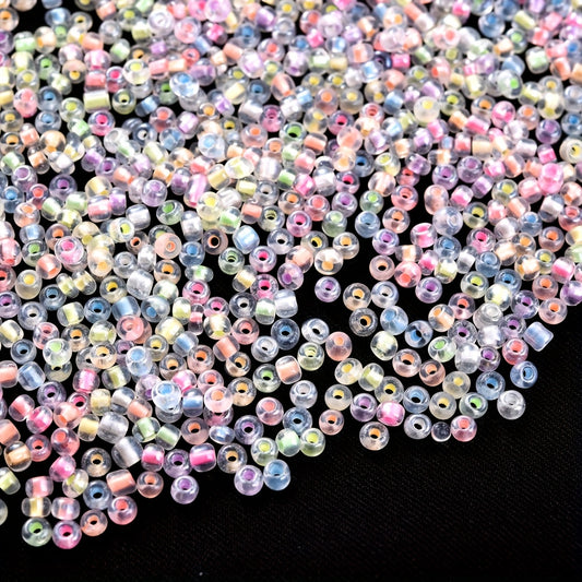 1000pcs 3mm Multicolor Acrylic Rice Beads
