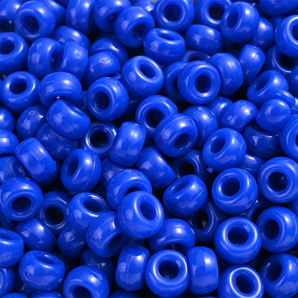100pcs 7mm Solid Color Acrylic Beads