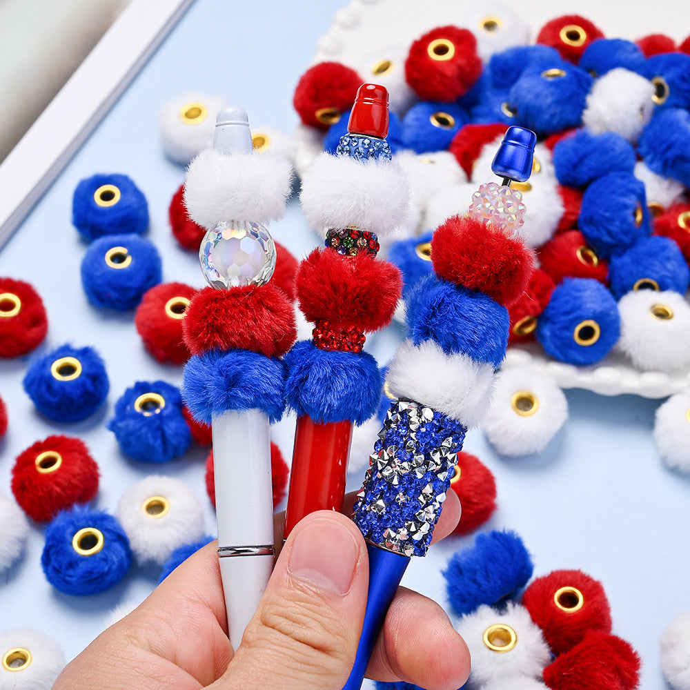20pcs/set 20mm Independence Day Large Hole Beads