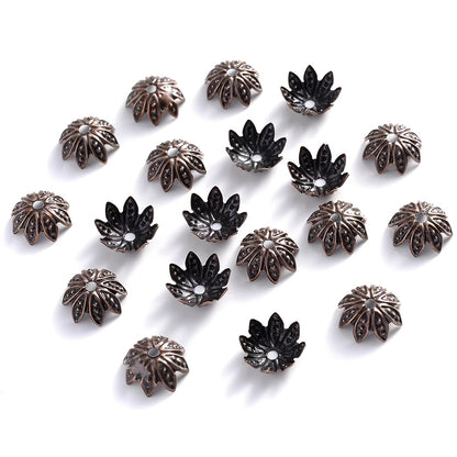 Hollow Flower End Bead Cap Torus Spacer Beads