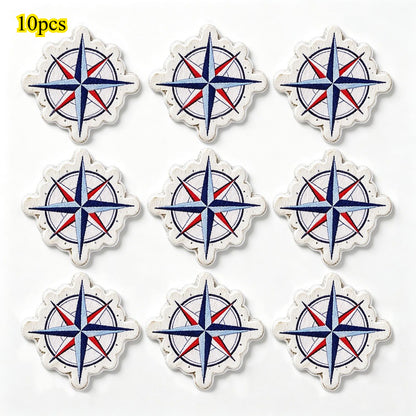 Marine-Themed Wooden Beads