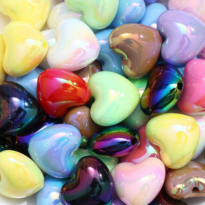 19×22mm Big Heart Acrylic Beads