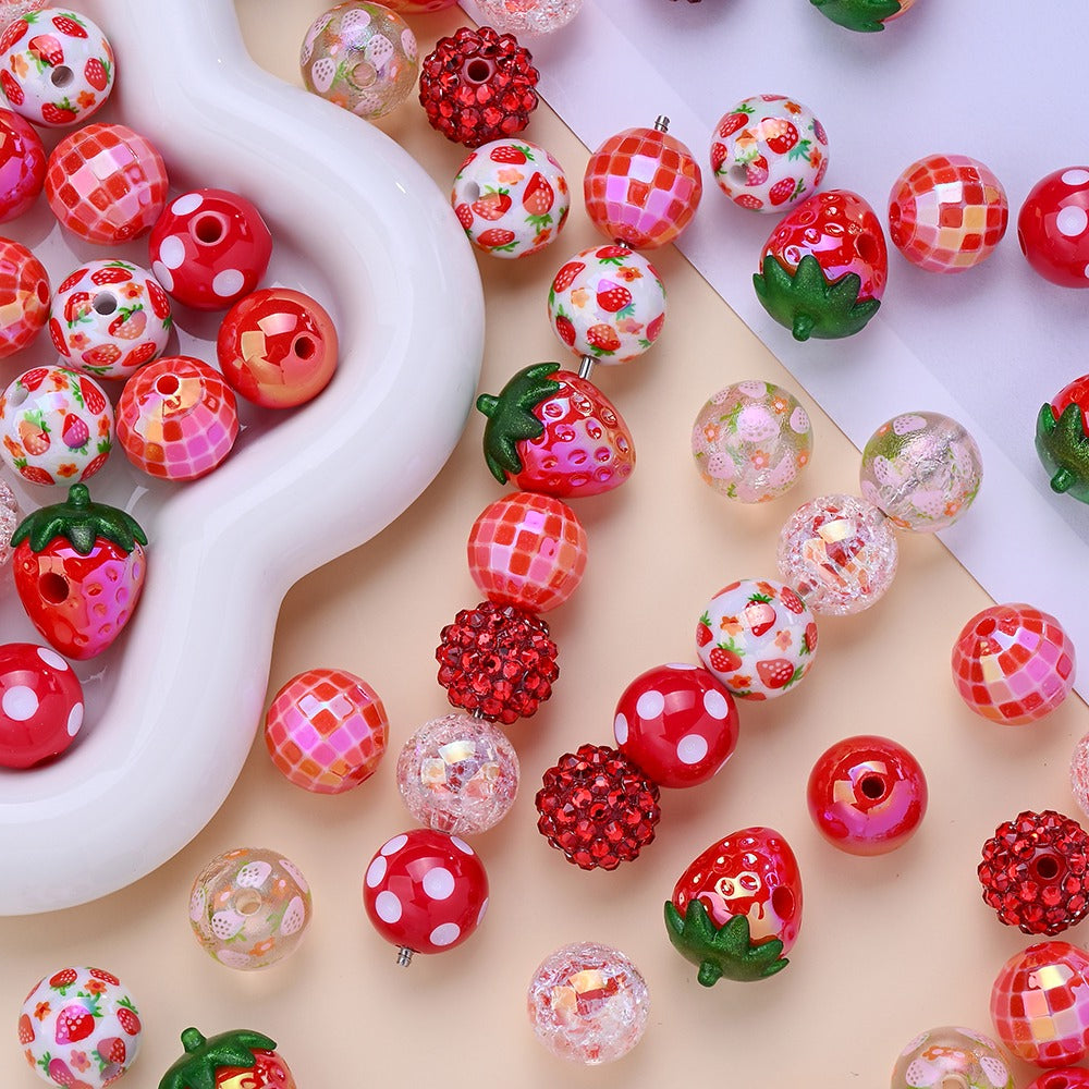 Strawberry Series Acrylic Beads Kit
