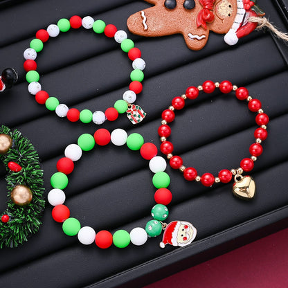 Christmas Acrylic Bracelet Beads Set