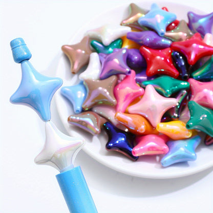 Four-Pointed Star Acrylic Beads