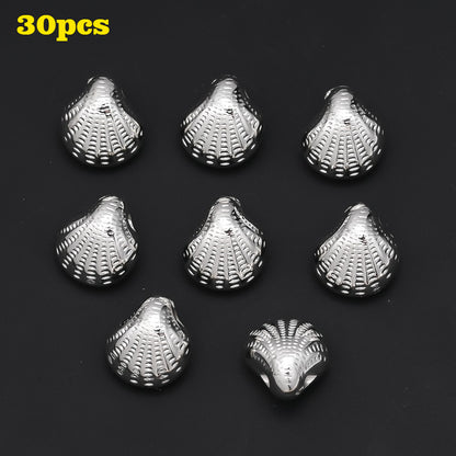 30pcs/set 11x12mm CCB Plastic Shell Beads