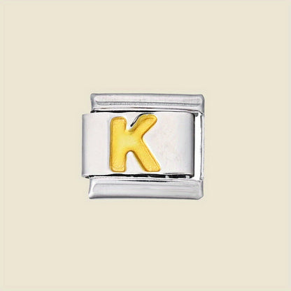 1pc 9x10mm A-Z Letter Link Module Bead