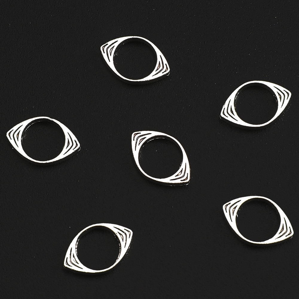 30pcs Alloy Devil's Eye Spacer Beads