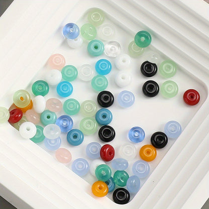 100pcs 3x6mm Glass Wheel Beads