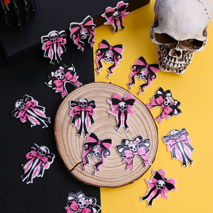 Halloween Acrylic Bow Shaped Beads