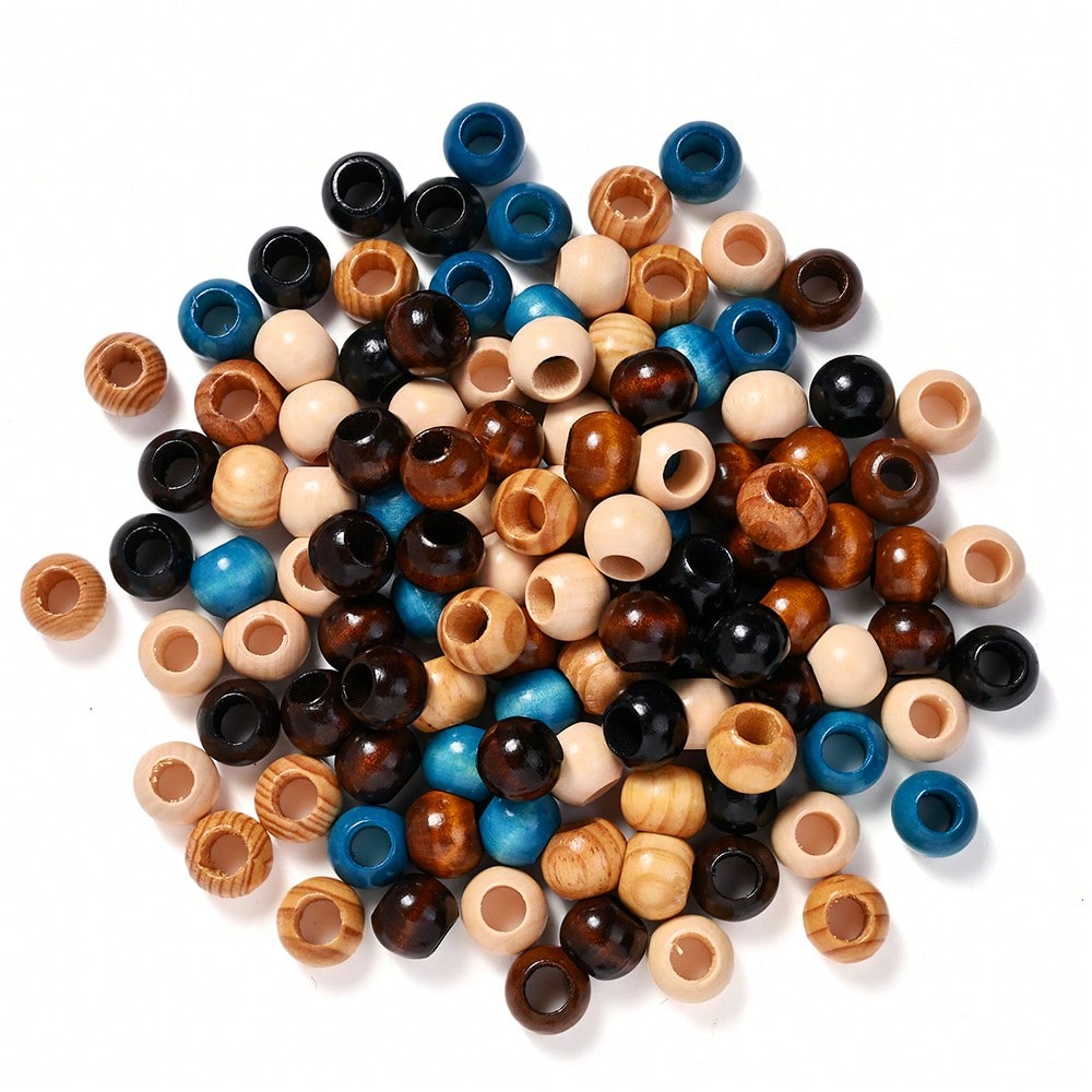 10/30/50pcs 16x20mm Natural Wood Beads