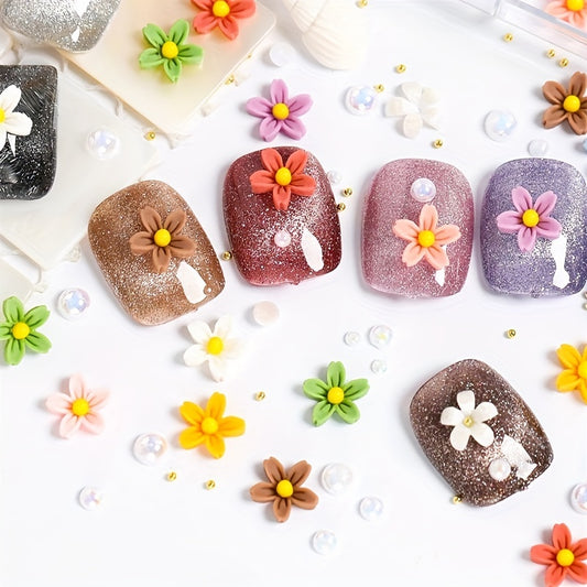 500pcs 3mm Acrylic 3D Flower Nail Art Decorations