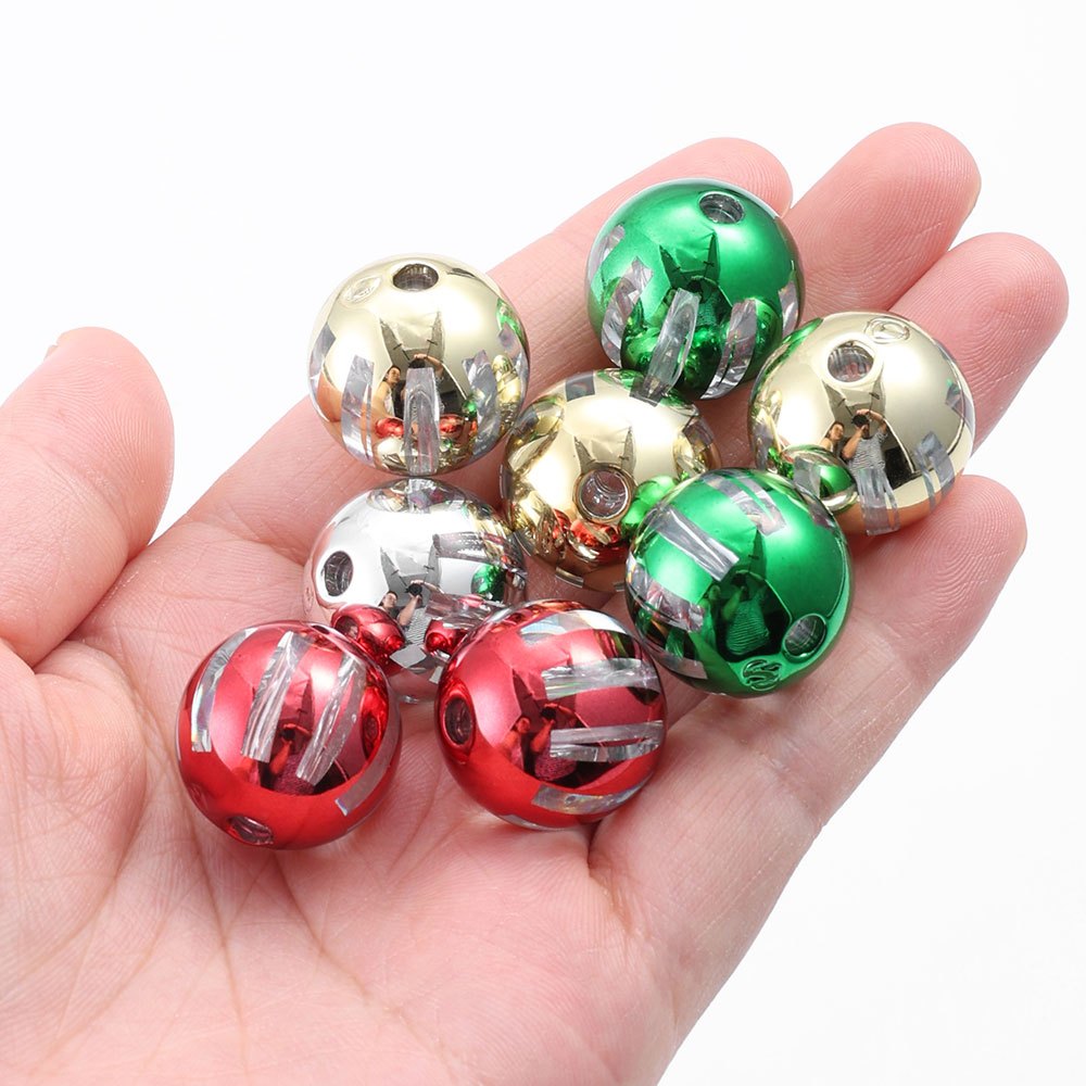 Colorful Imitation Pearl Acrylic Round Spacer Beads