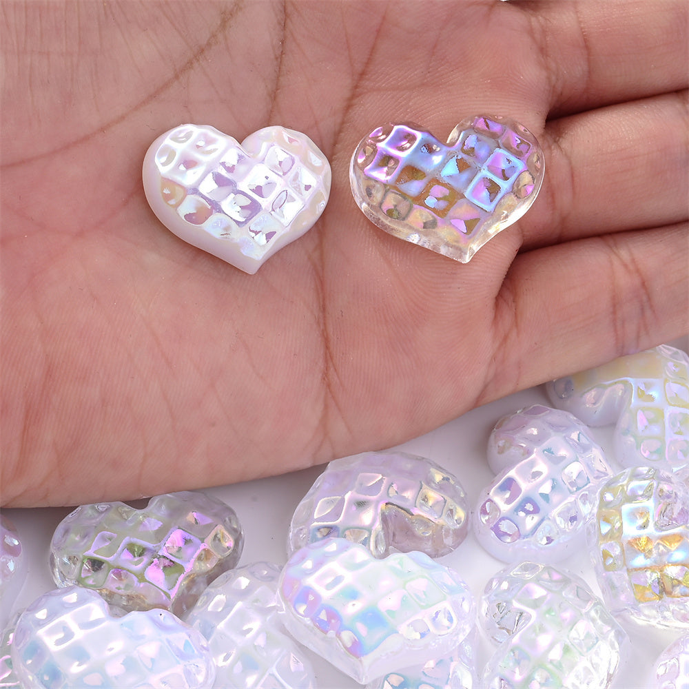 200-Piece Assorted Transparent Geometric Artificial Crystal Beads