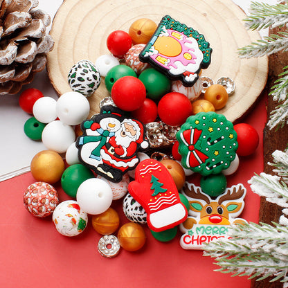 Christmas Silicone Focal Beads Set