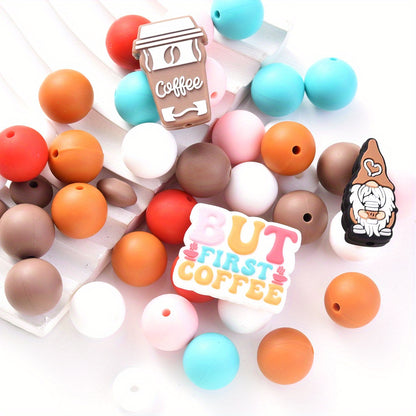 Gradient Butterfly Graffiti Stone Spacer Beads