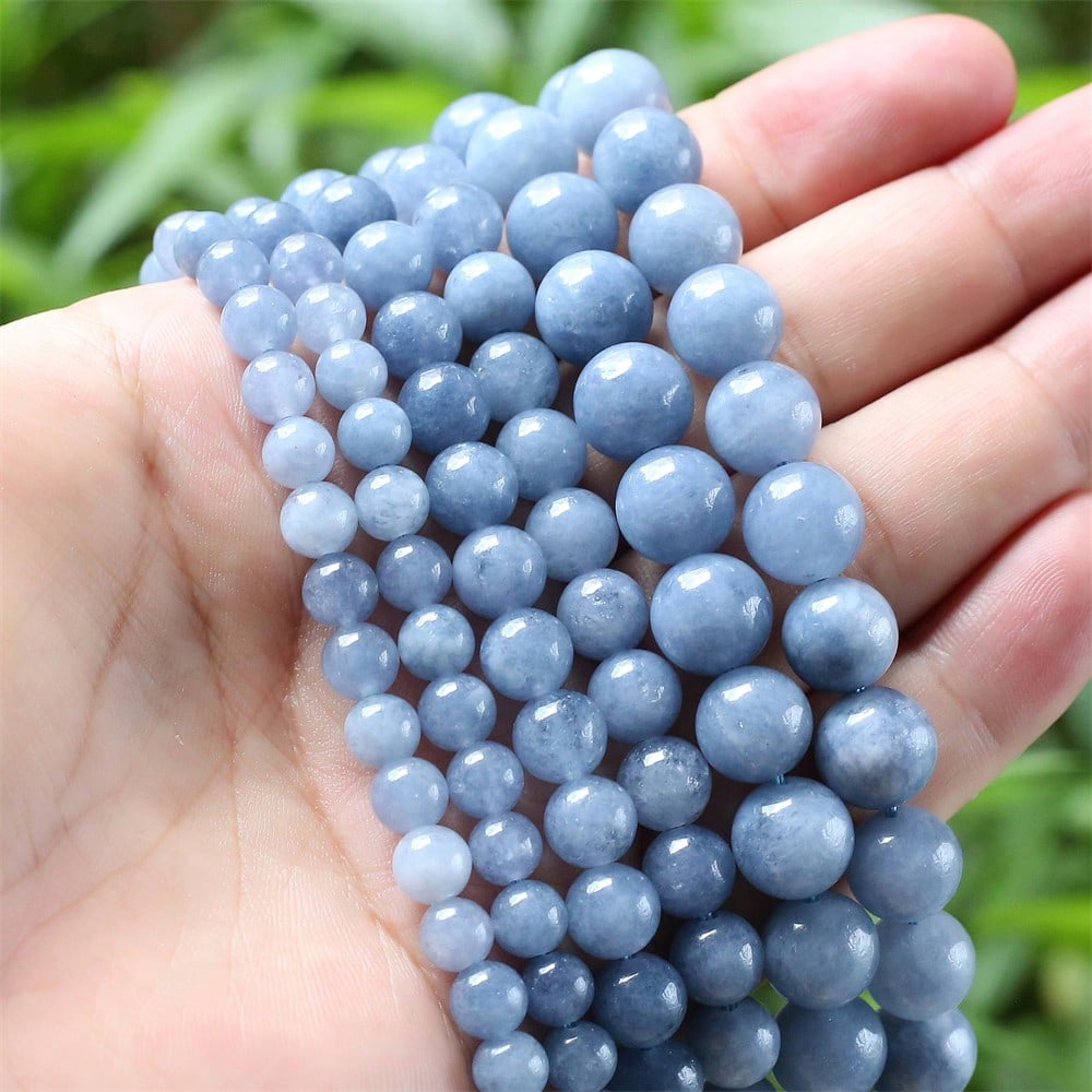 4/6/8/10mm Aquamarine Blue Stone Loose Beads