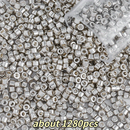 2mm Antique Color Glass Tube Beads