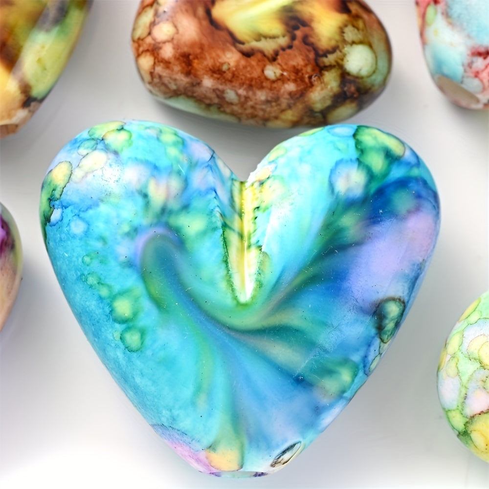 Shiny Transparent AB Colorful Butterfly Acrylic Spacer Beads