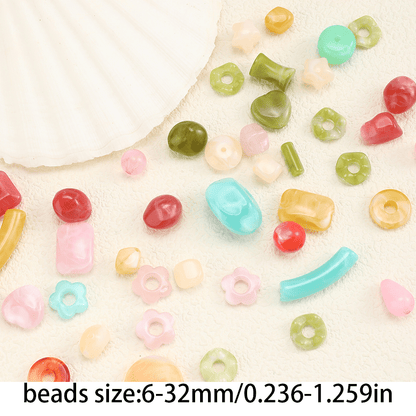 5-32mm Acrylic Mixed Color Beads