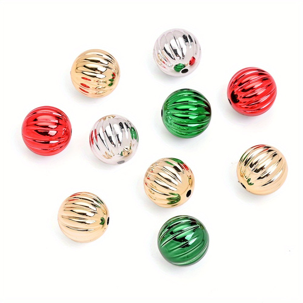 16mm Christmas Pumpkin Acrylic Beads