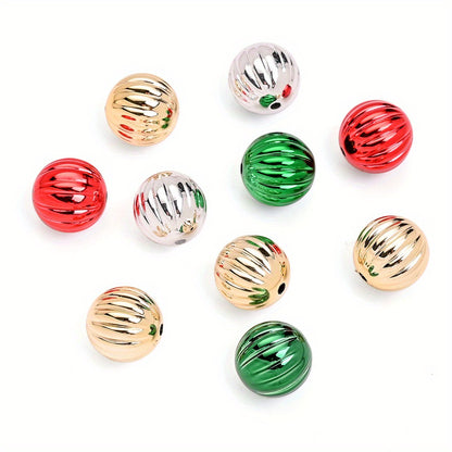 16mm Christmas Pumpkin Acrylic Beads