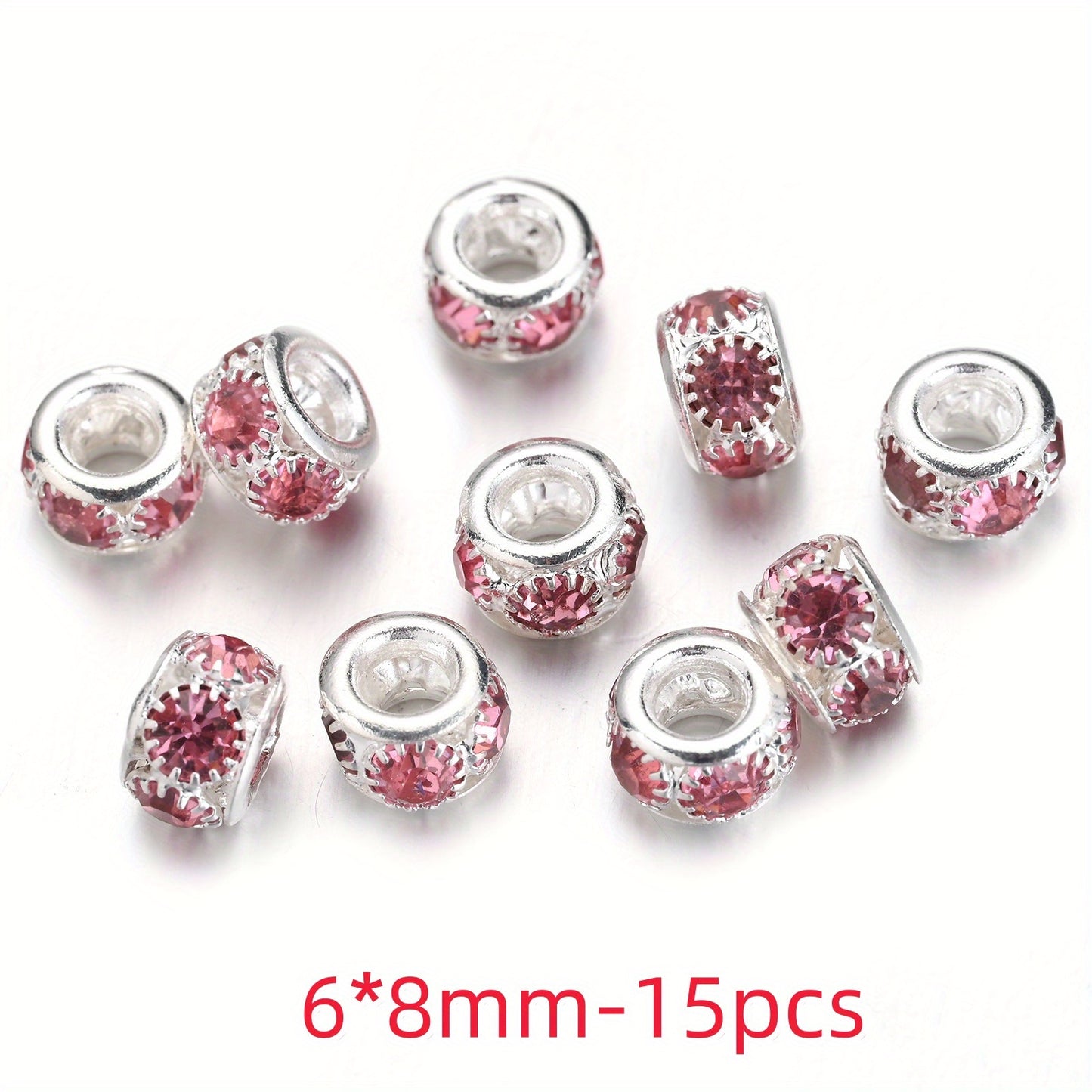 Mix Color Faceted Sparkly Acrylic Spacer Beads
