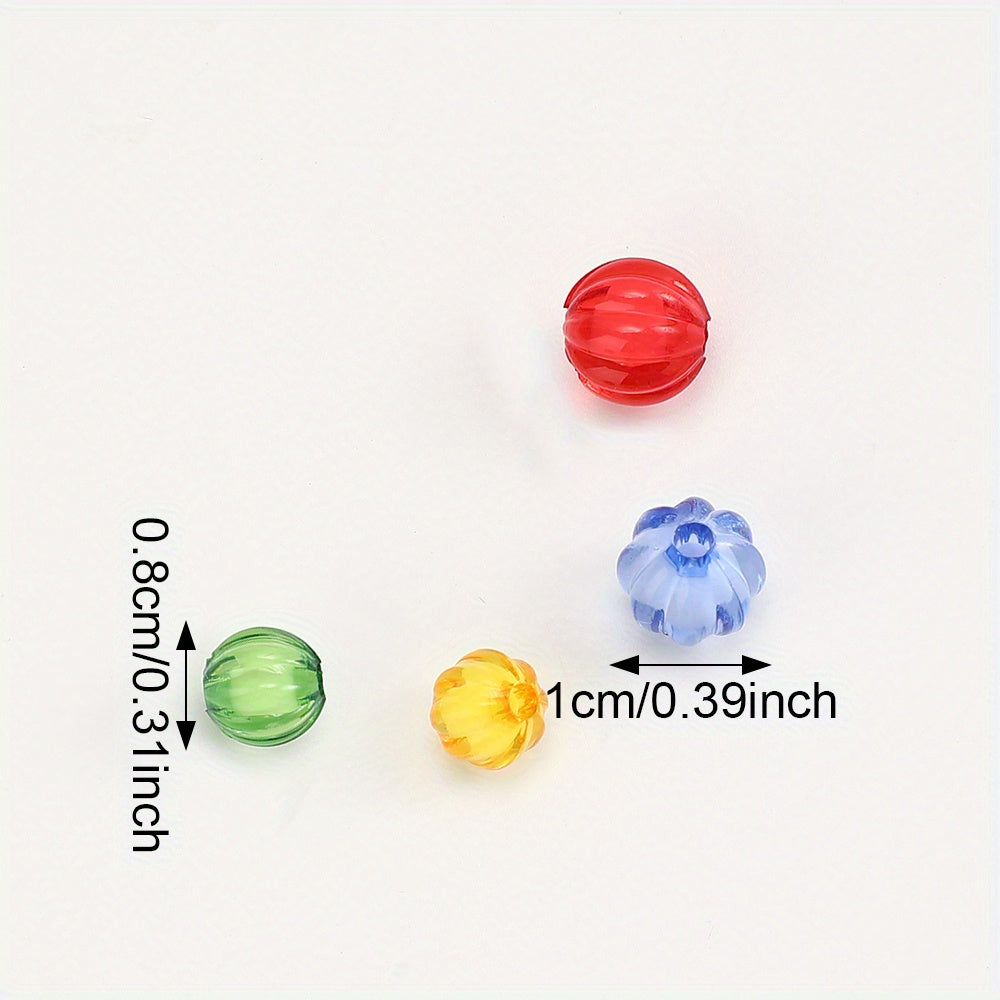 8/10mm Acrylic Pumpkin Beads