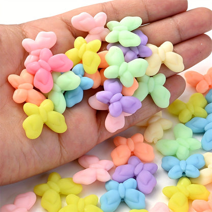 Colorful Five-Pointed Star Acrylic Spacer Beads