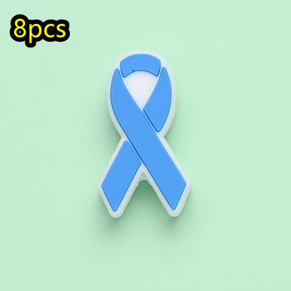 Cancer Awareness Ribbon Focal Beads