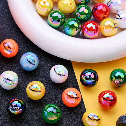 Halloween Printed AB Acrylic Beads