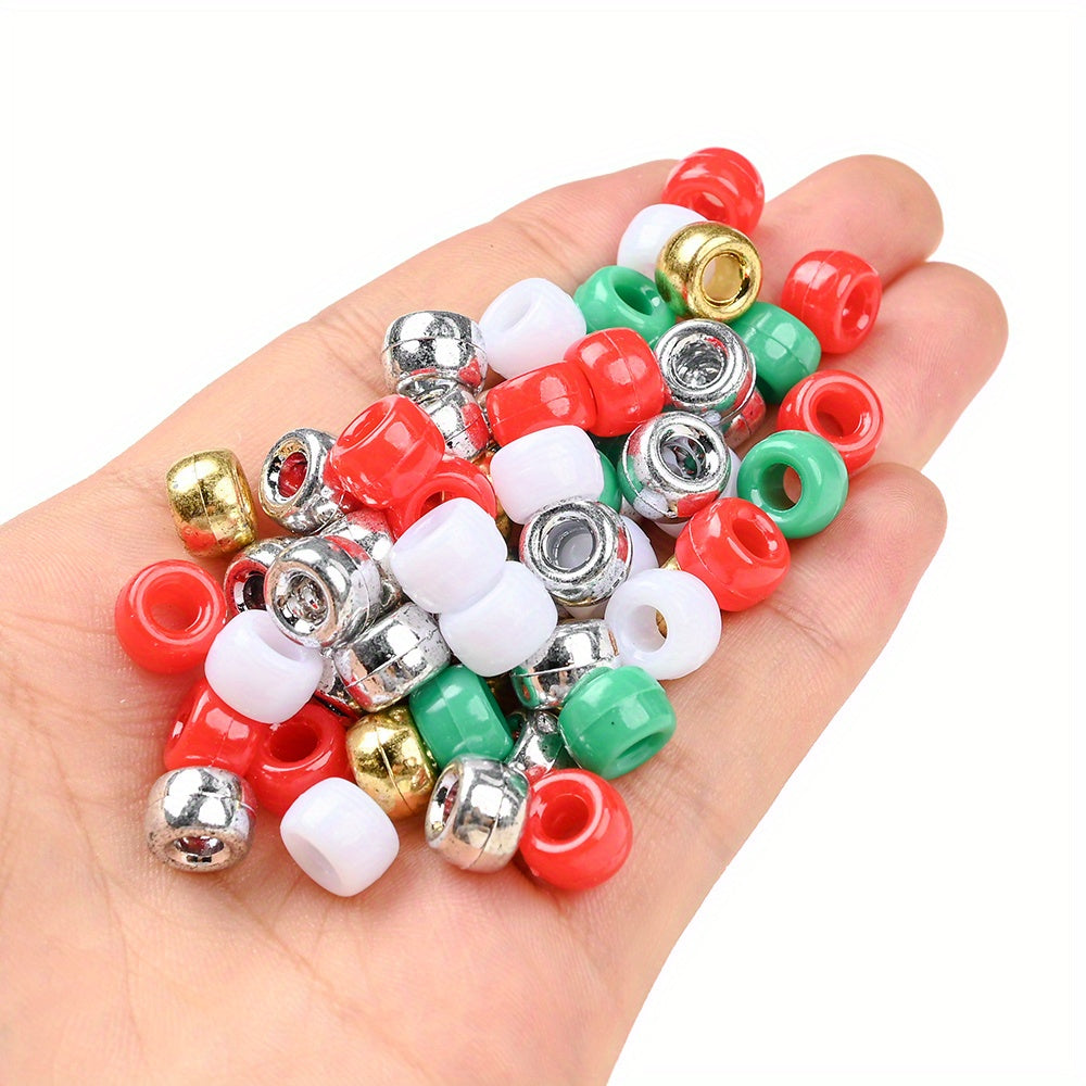 Christmas Color Mini Acrylic Spacer Beads