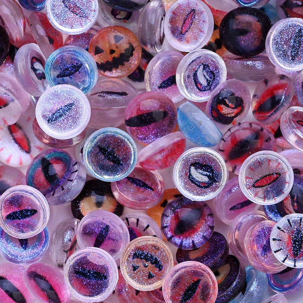 Halloween Evil Eye Glaze Beads