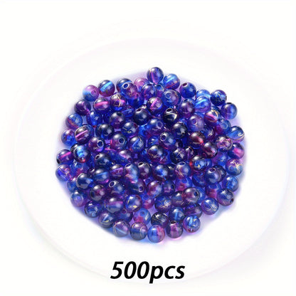 Blue Stone Round Spacer Beads