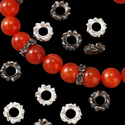 Vibrant Gradient Glass Round Spacer Beads
