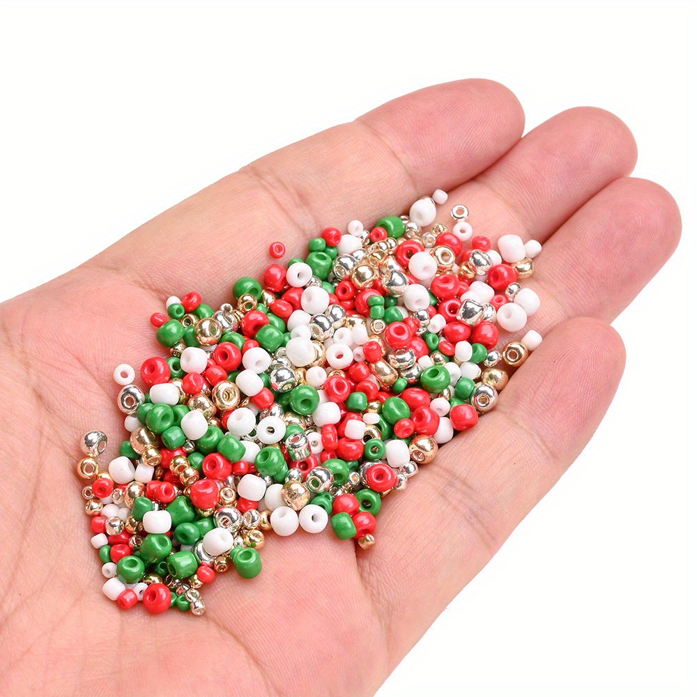 Christmas Rice Glass Beads