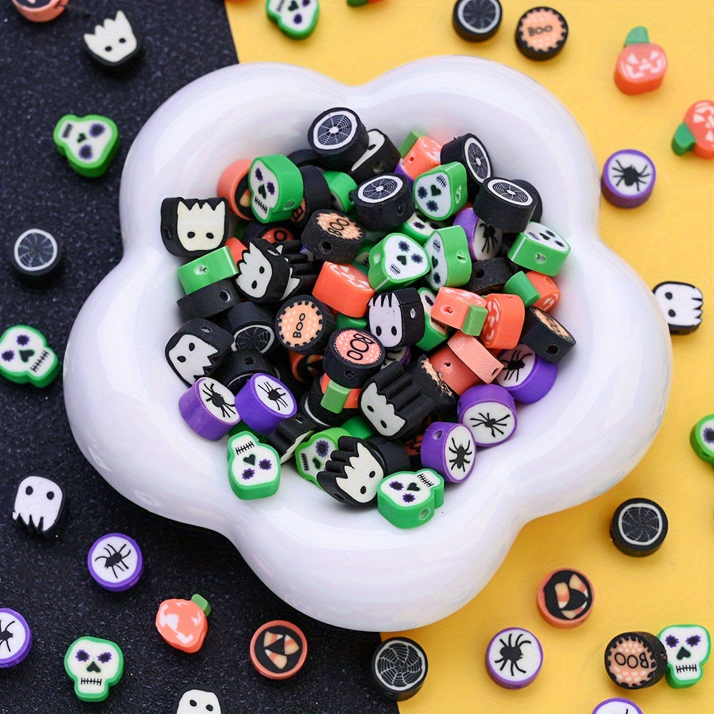 8-10mm Halloween Clay Beads Assortment