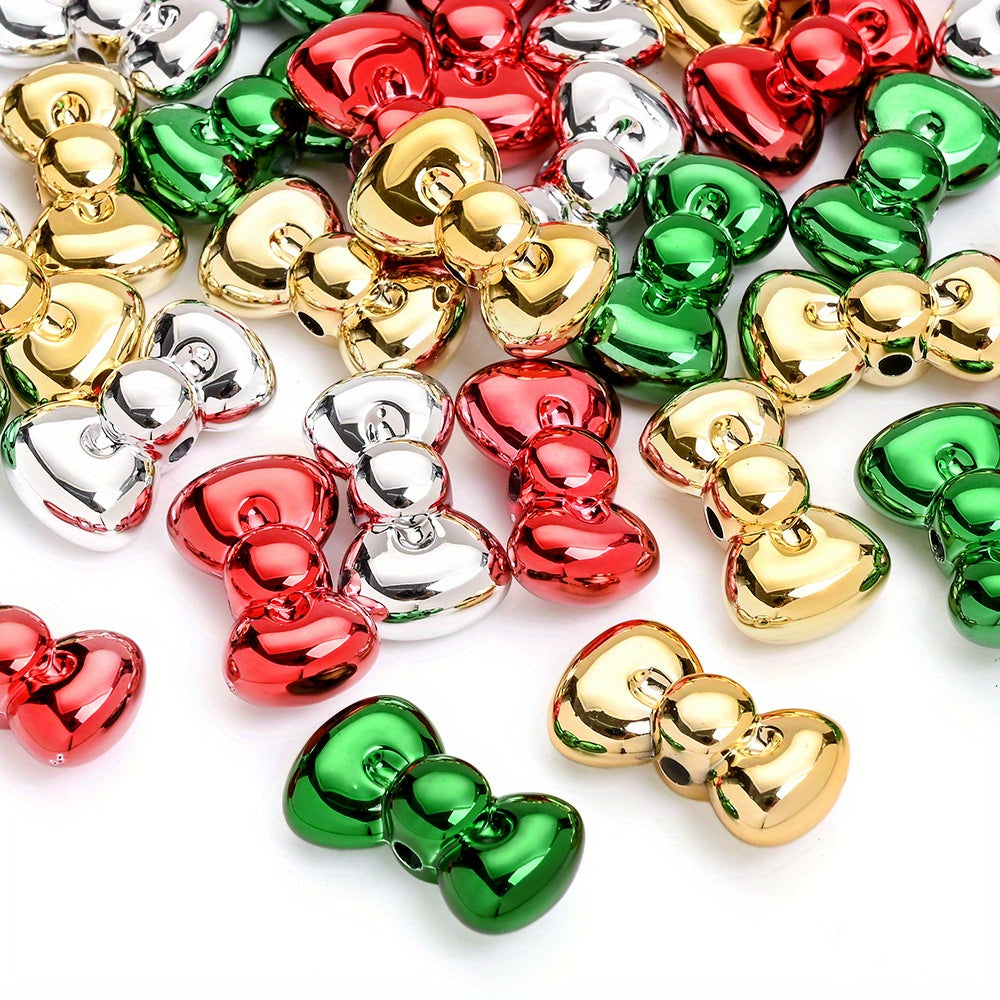 15x26mm Christmas Bow Acrylic Beads
