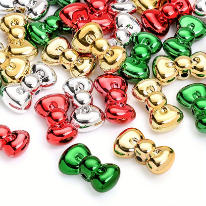 15x26mm Christmas Bow Acrylic Beads