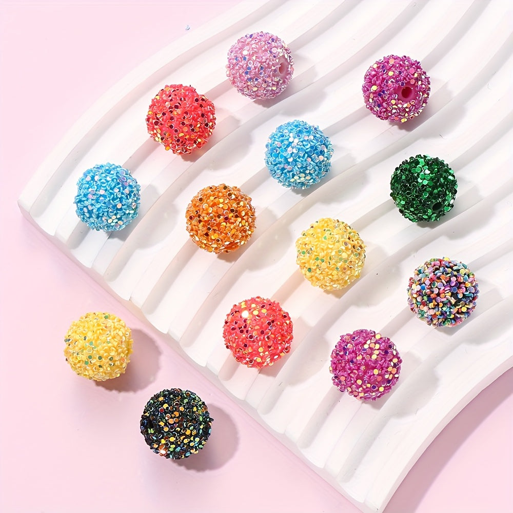 200pcs 15mm Silicone Beads Random Mix Round Spacer Silica Gel Beads For Making Keychain Bracelet Necklace DIY Pen Bag Pendant Jewelry Making Supplies