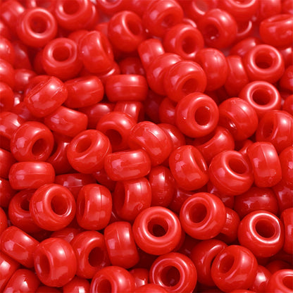 100pcs 7mm Solid Color Acrylic Beads