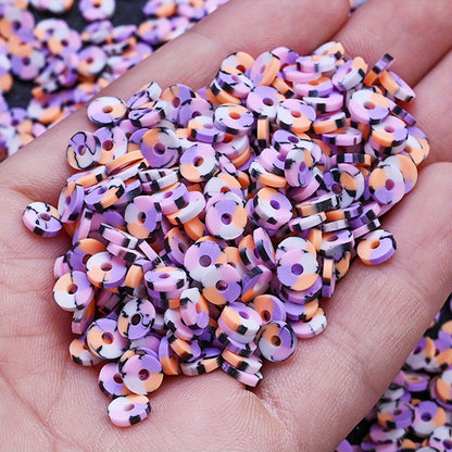 6mm Halloween Soft Clay Slice Beads