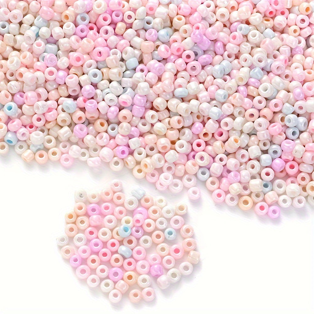 50g 3mm Macaron Color Glass Seed Beads