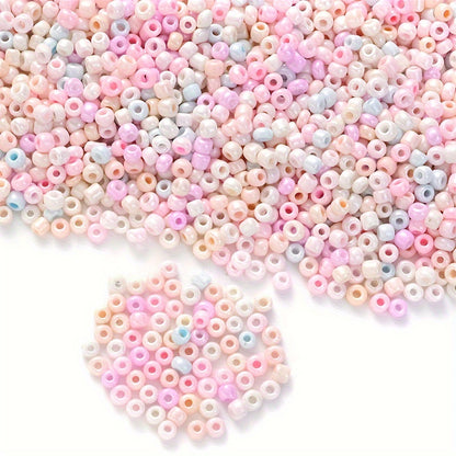 50g 3mm Macaron Color Glass Seed Beads