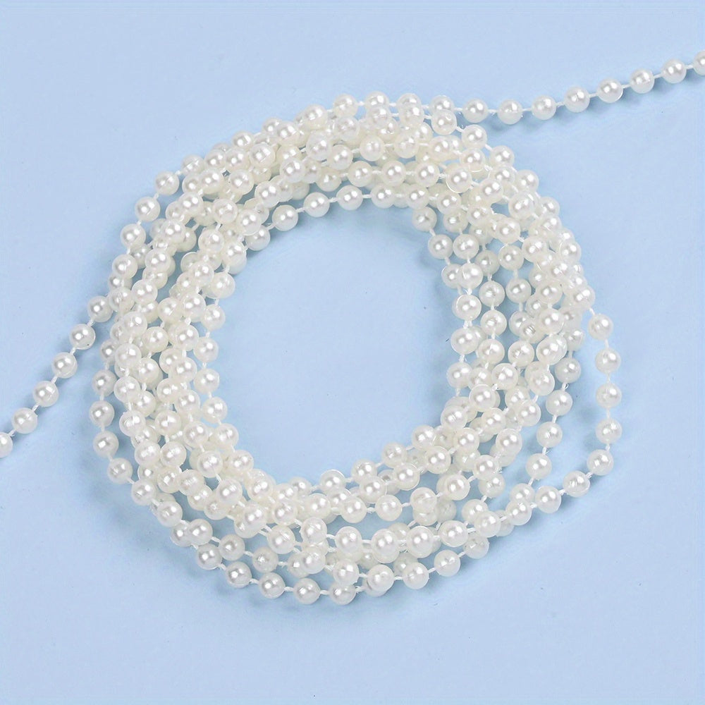 Ivory White Imitation Pearl Round Beads